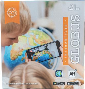 Dante Globus 21cm z Mapą Fizyczną i Aplikacją