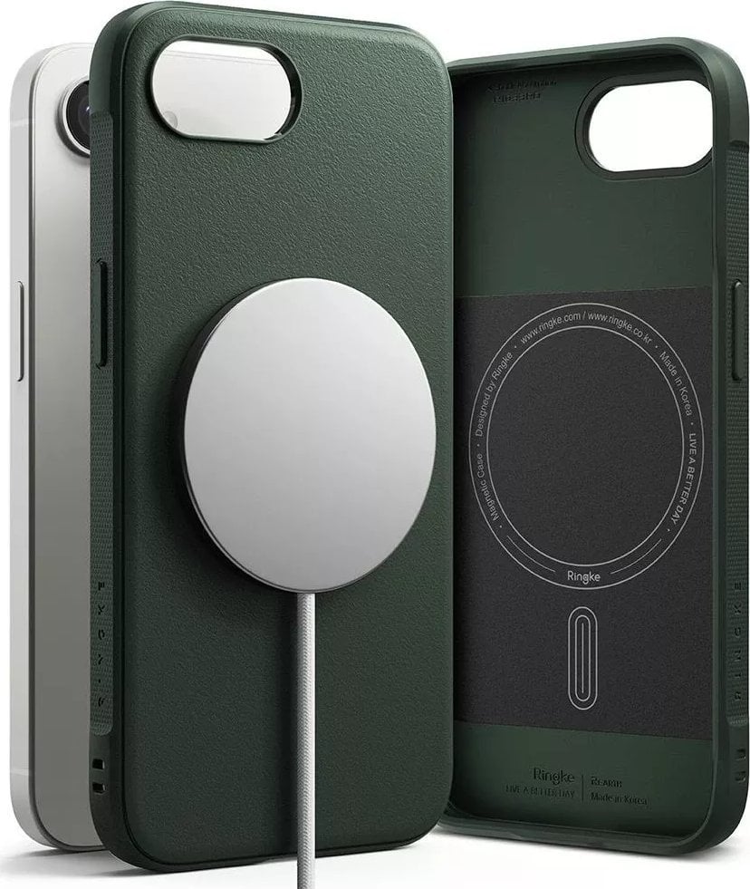 Etui Ringke Onyx Magnetic MagSafe do iPhone 16e Dark Green