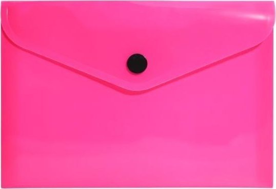 Teczka koperta A6 PP neon różowa