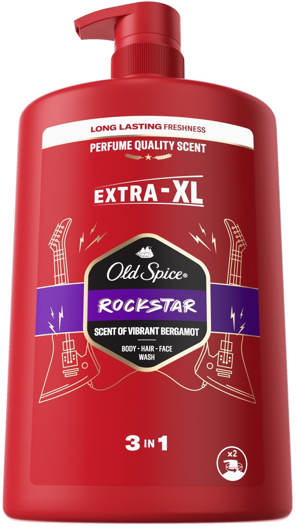Old Spice ŻEL POD PRYSZNIC 1L 3W1 POMPKA ROCKSTAR
