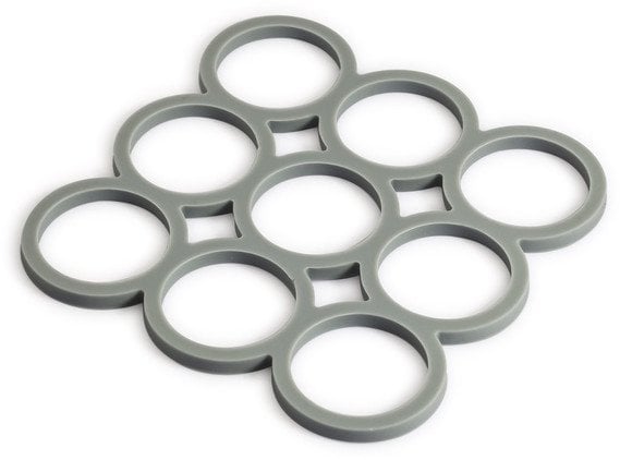 MAT SILICON 15.5X15.5X0.7CM GREY