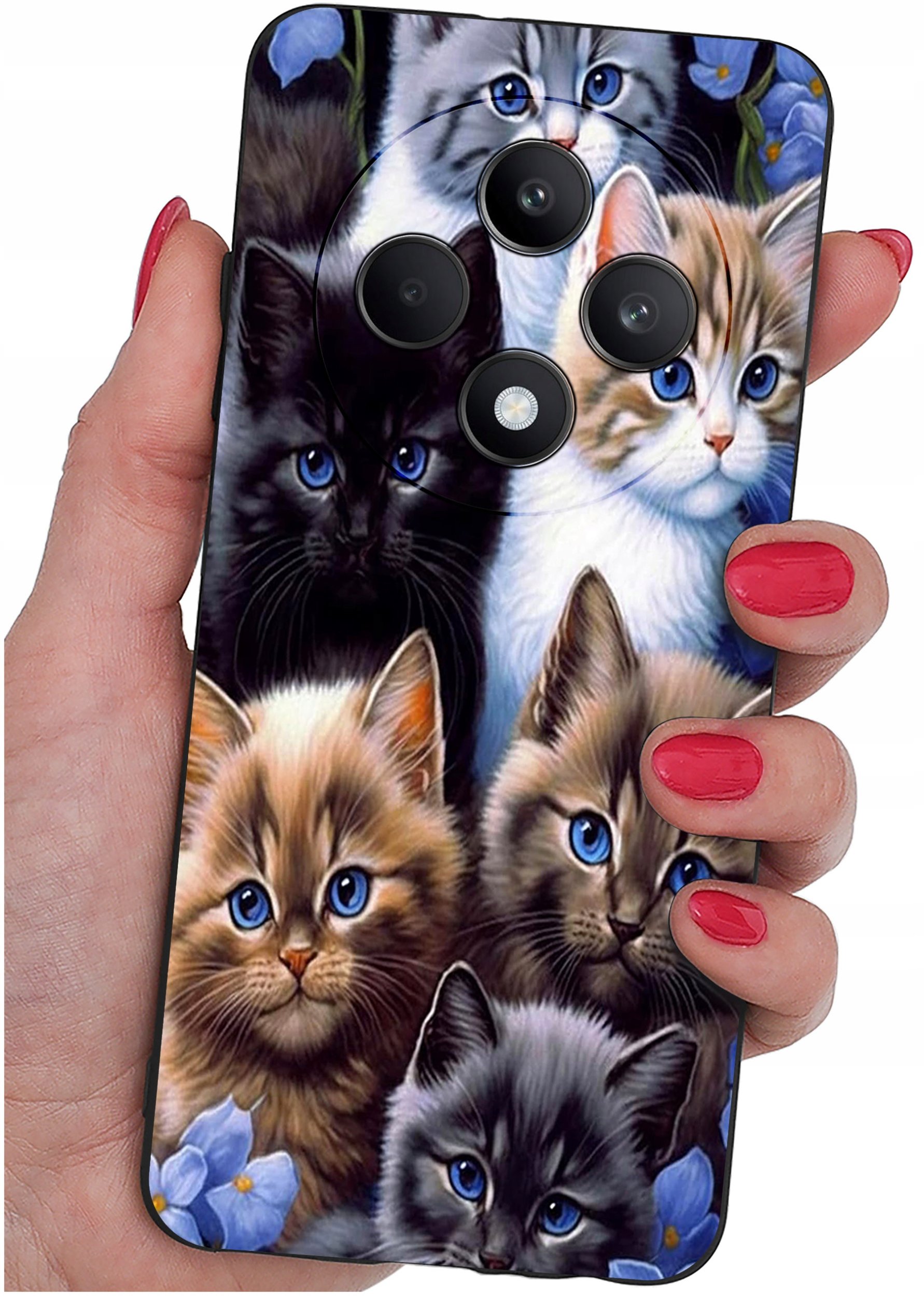 Etui do Oppo Reno 12 F 5G | 12 FS 5G WZORY |SILIKONOWE MATT CASE + SZKŁO 9H