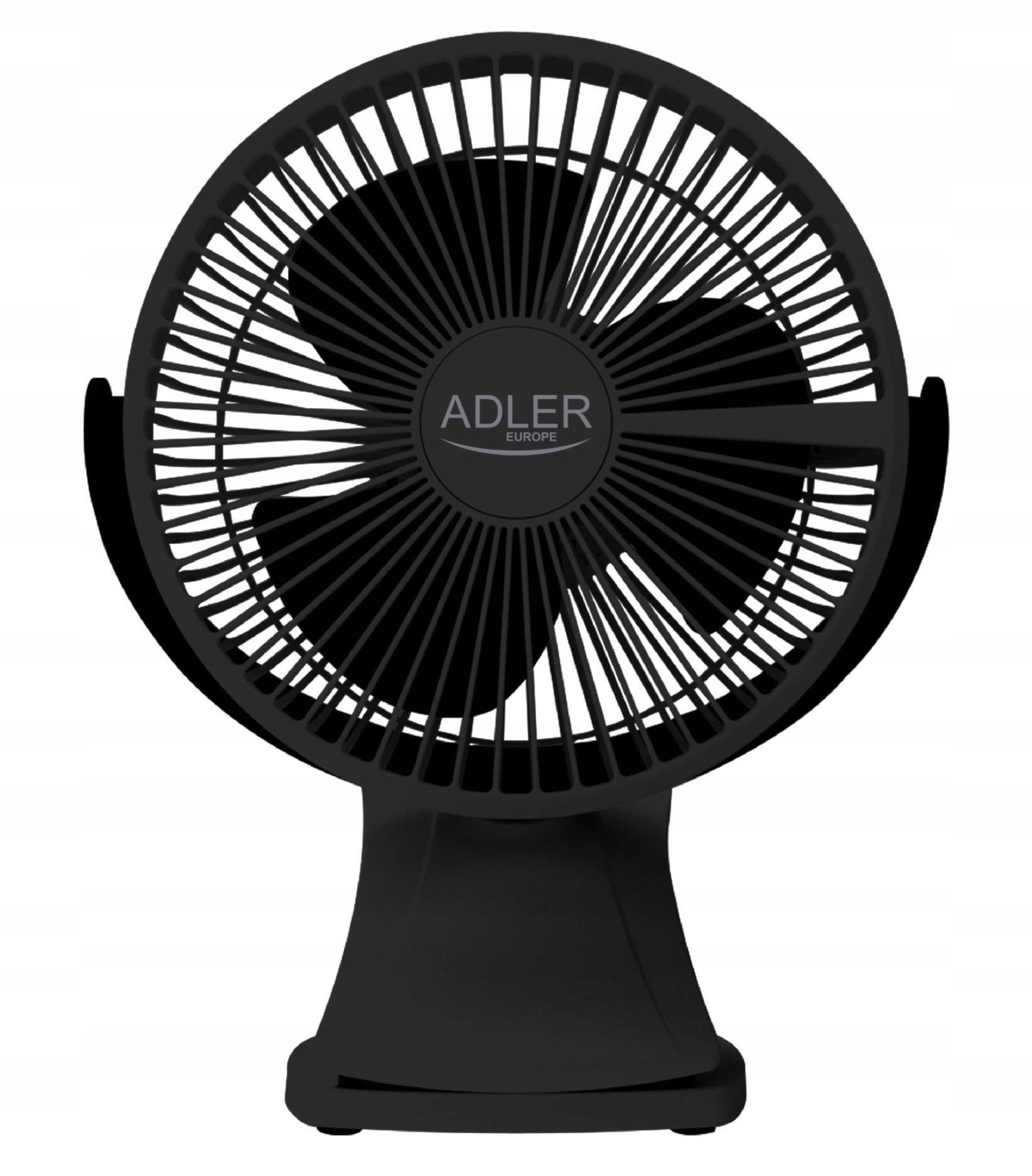 Wentylator biurkowy z klipsem |Akumulatorowy| 15,5 cm | 360° obrót| USB-C |