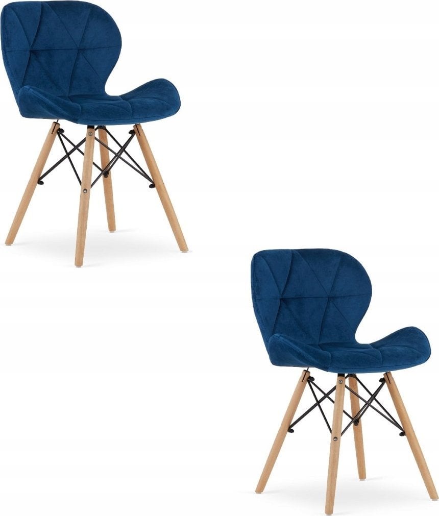Leobert Krzesło LAGO Aksamit - granatowe x 2