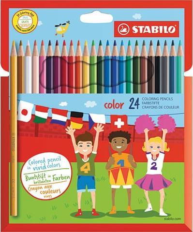 Stabilo Kredki COLOR kpl 24 szt. pud. z zawieszką 1924/77-11 STABILO