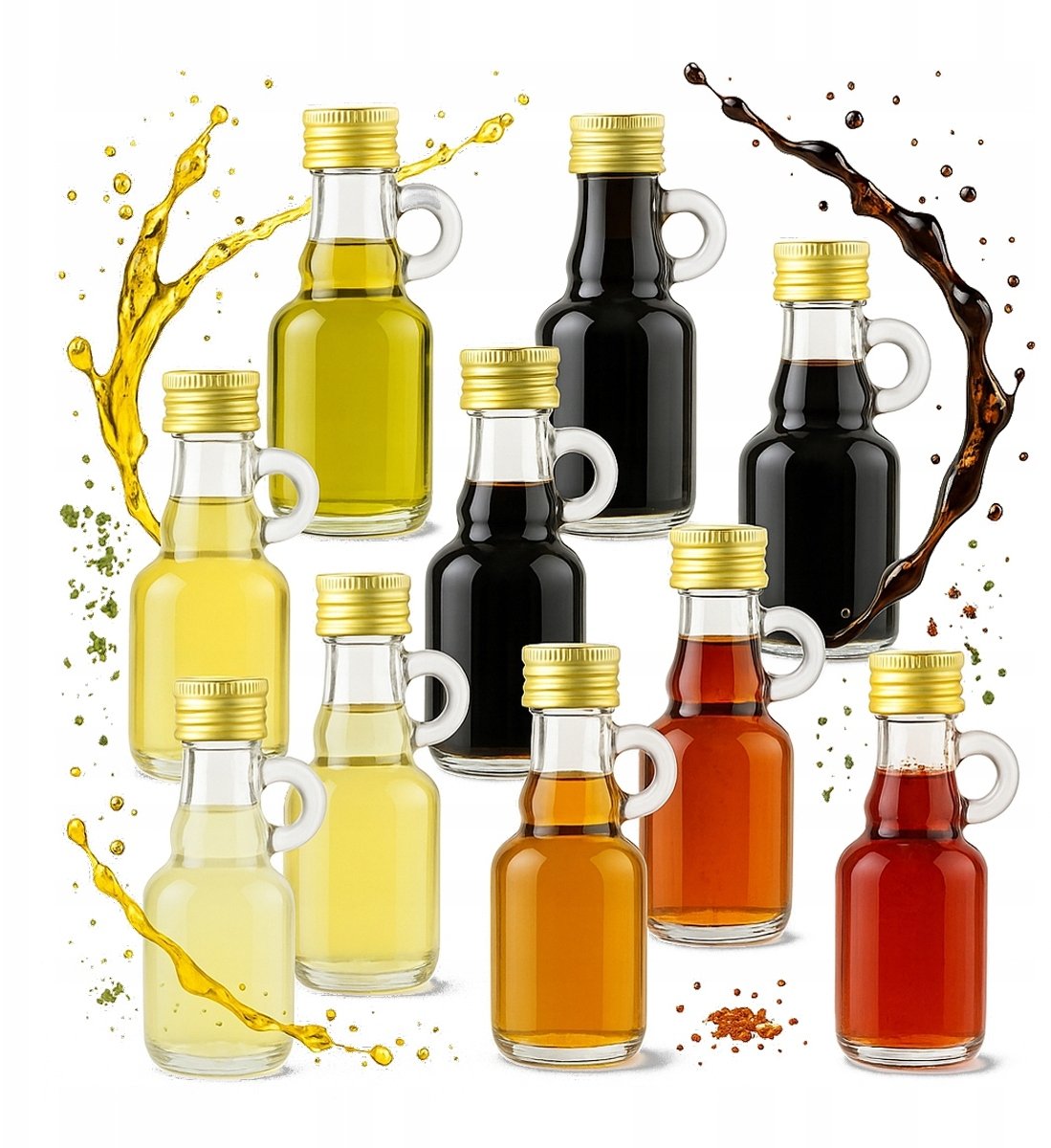 Bimberek 10X BUTELKA SZKLANA GALLONE Galonik 40ML Na Nalewki i Próbki Ślub