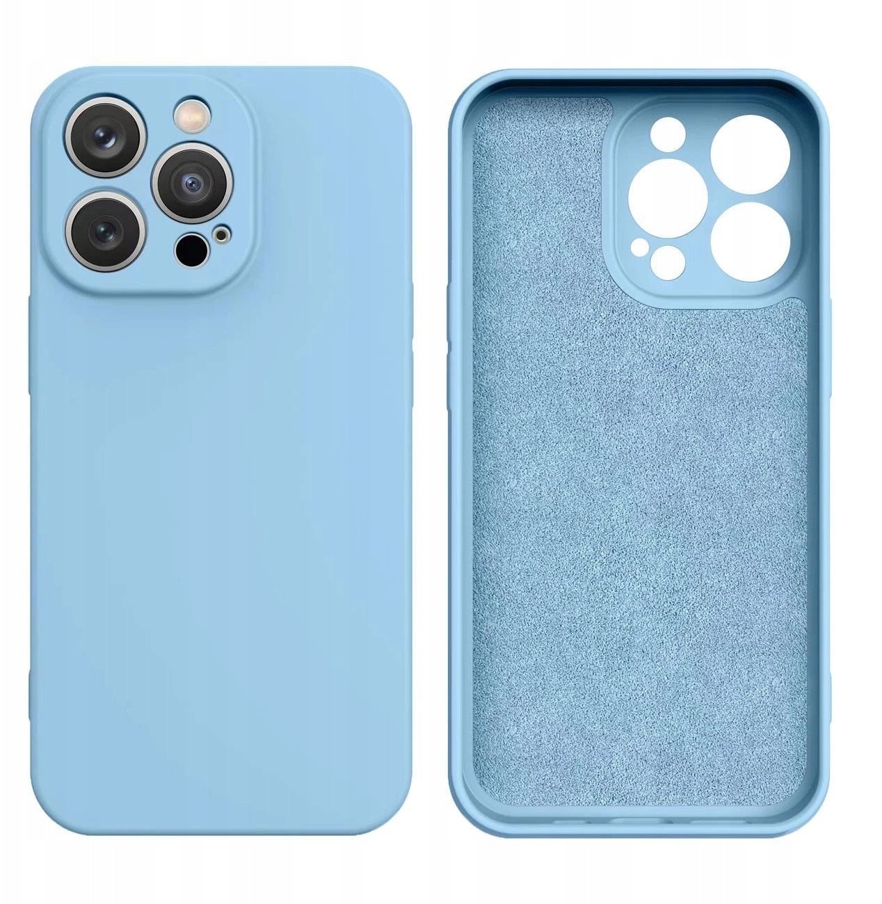 Etui Silicone Case na Samsung Galaxy S25 Edge - niebieskie