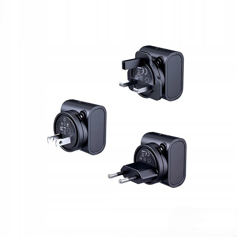 ŁAD PODRÓŻNA REMAX CHARGER SET 30W RP-U192 EU/UK/US BLACK