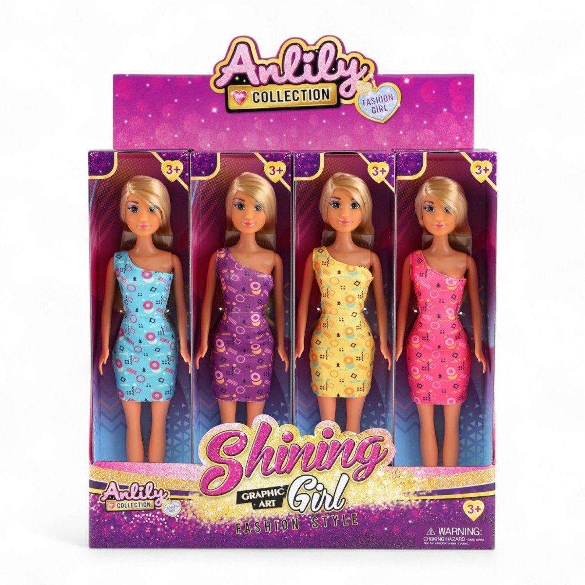 Lalka w sukience 12szt/disp G203629 77879