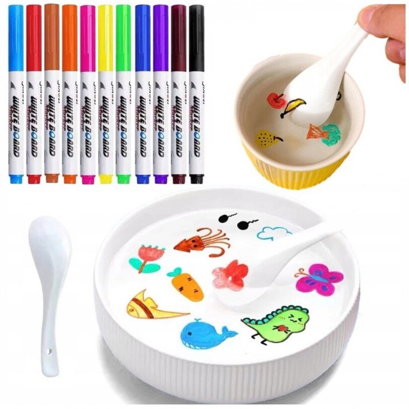 Magiczne Markery Do Rysowania Po Wodzie +Łyżka