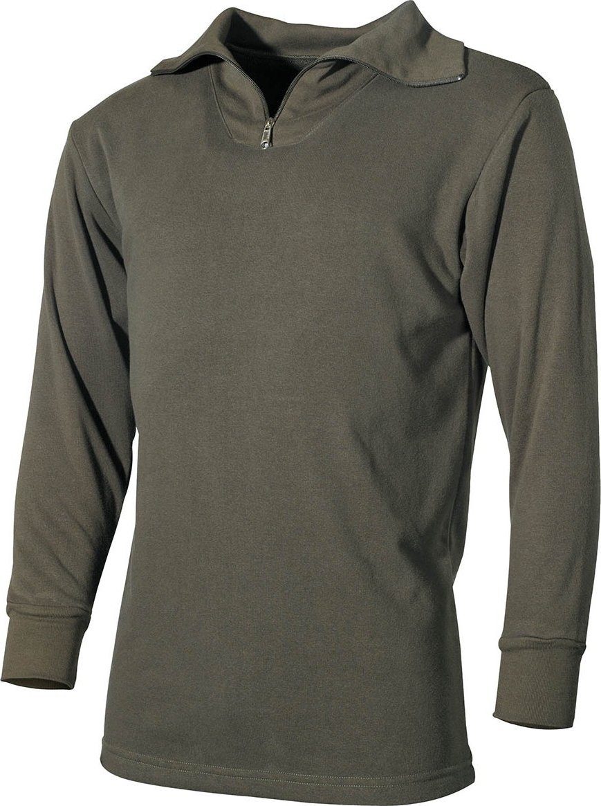 MFH KOSZULKA PLUSZOWA Z GOLFEM BUNDESWEHRY OLIV 3XL