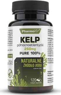 Pharmovit Kelp Północnoatlantycki 260Mg 120 Kapsułek Pharmovit Morszczyn Pęcherzykowaty Fucus Vesiculosus