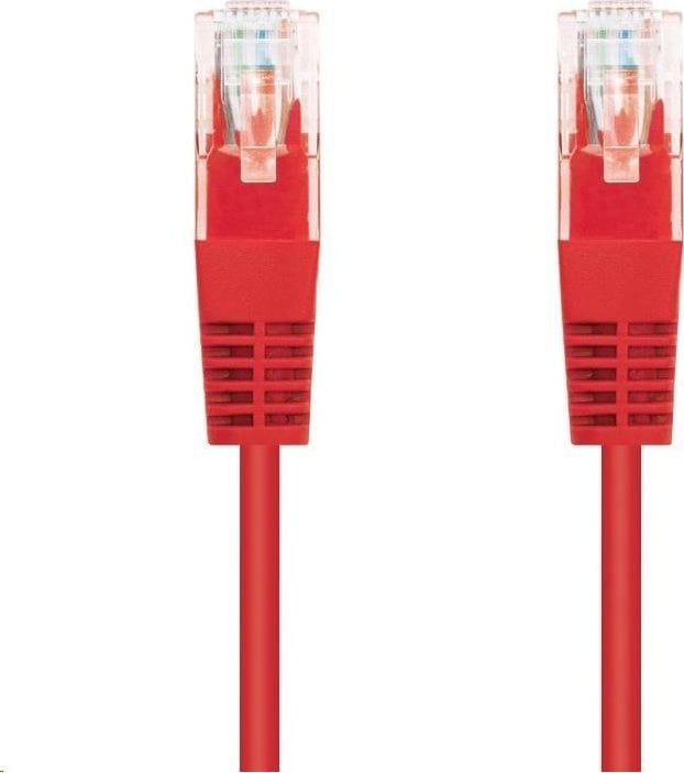 C-Tech C-TECH kabel patchcord Cat5e, UTP, červený, 0,5m