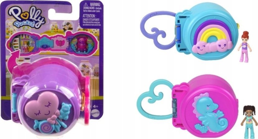 Lalka Barbie Mattel PP PRENOSNY MINIZESTAW KOMPAKTOWY MIX HRD73 WB4