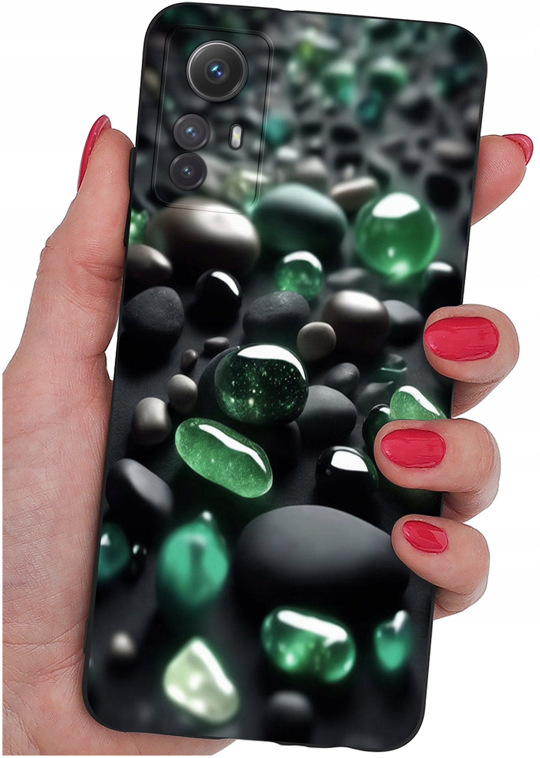 ETUI do Xiaomi Redmi Note 12S | WZORY | SILIKONOWE MATT CASE + SZKŁO 9H