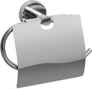Bisk Uchwyt na papier toaletowy z klapką chromowany