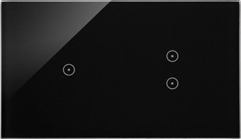 Kontakt-Simon Simon Touch ramki Panel dotykowy S54 Touch, 2 moduły, 1 pole dotykowe + 2 pola dotykowe pionowe, zastygła lawa DSTR213/73