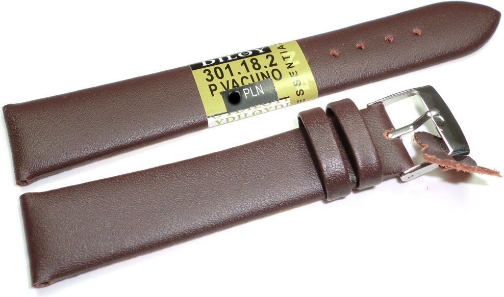 Diloy Skórzany pasek do zegarka 18 mm Diloy 301.18.2