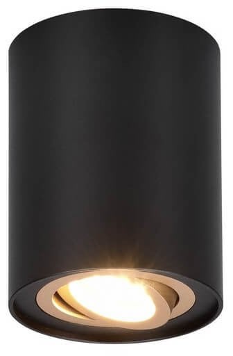 Sufitowa lampa do przedpokoju COOKIE 612900180 Trio sopel czarny złoty