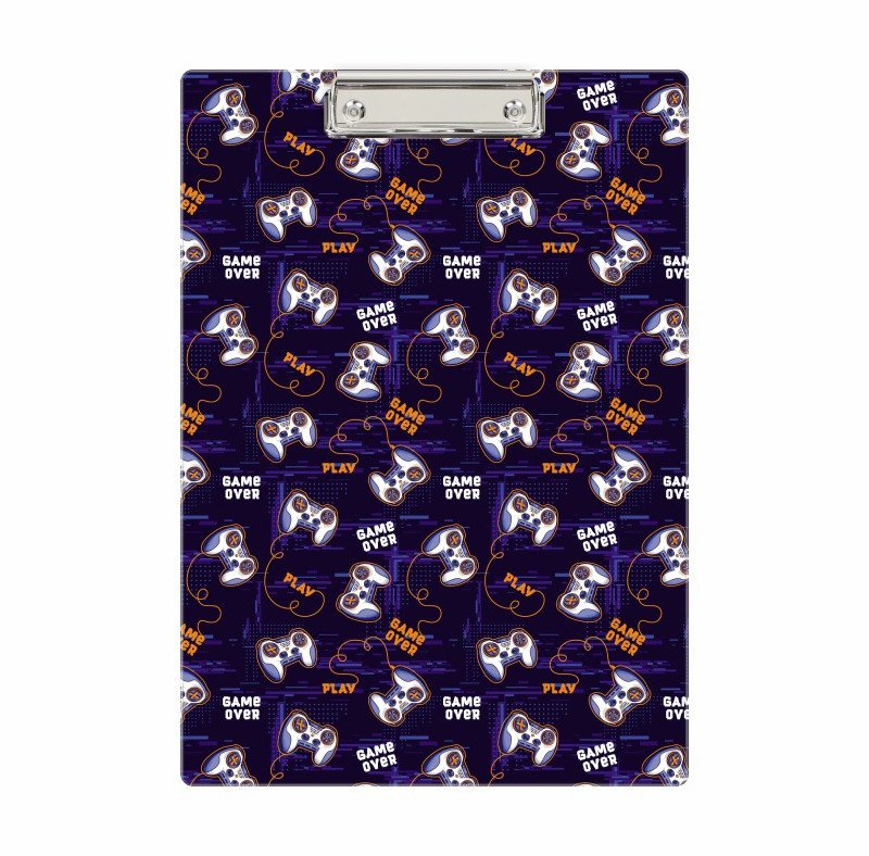 Deska z klipem clipboard podkładka do pisania PVC A4 pady Gamepad BIURFOL