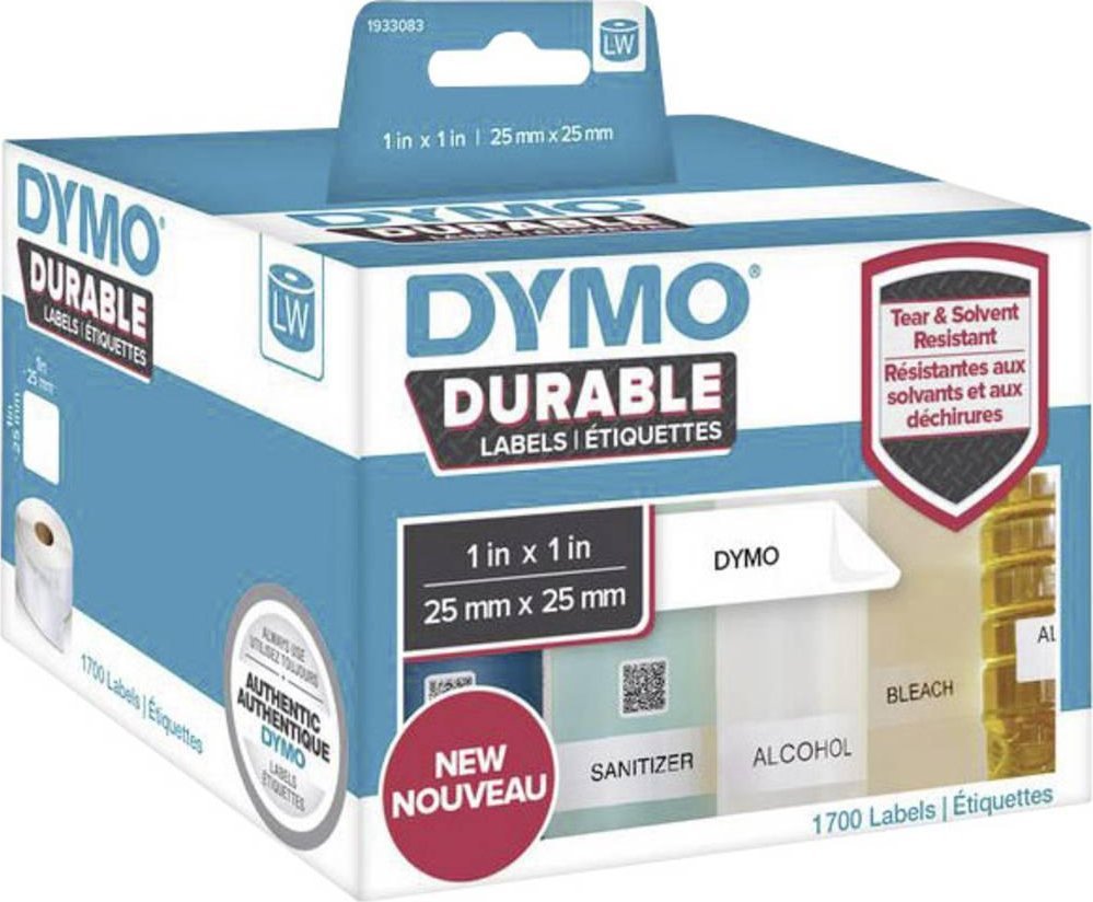 Dymo DYMO Etiketten Kunststoff weiß