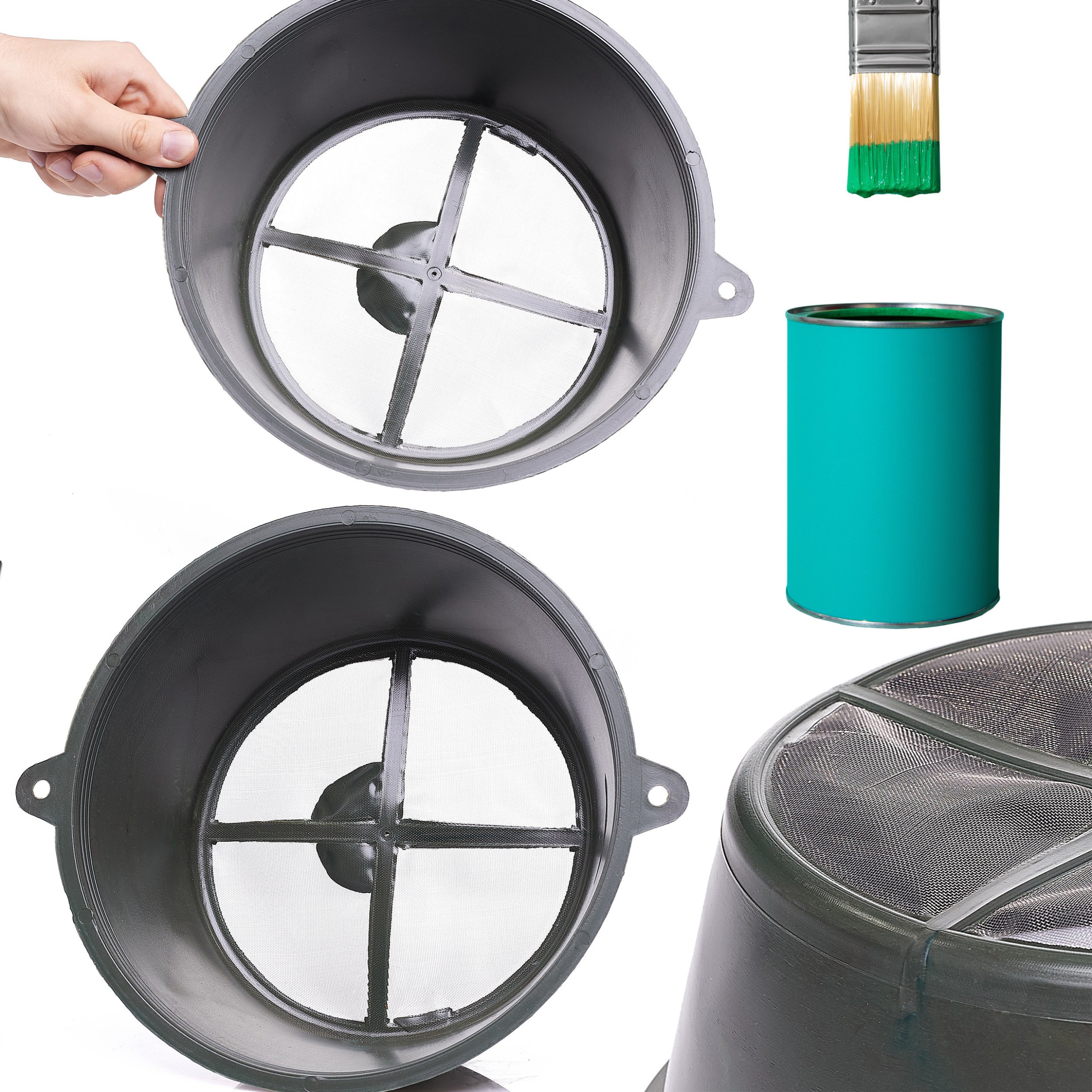 Sito Sitko do Filtrowania Cedzenia Farby 287mm Czarne Agregat Malarski