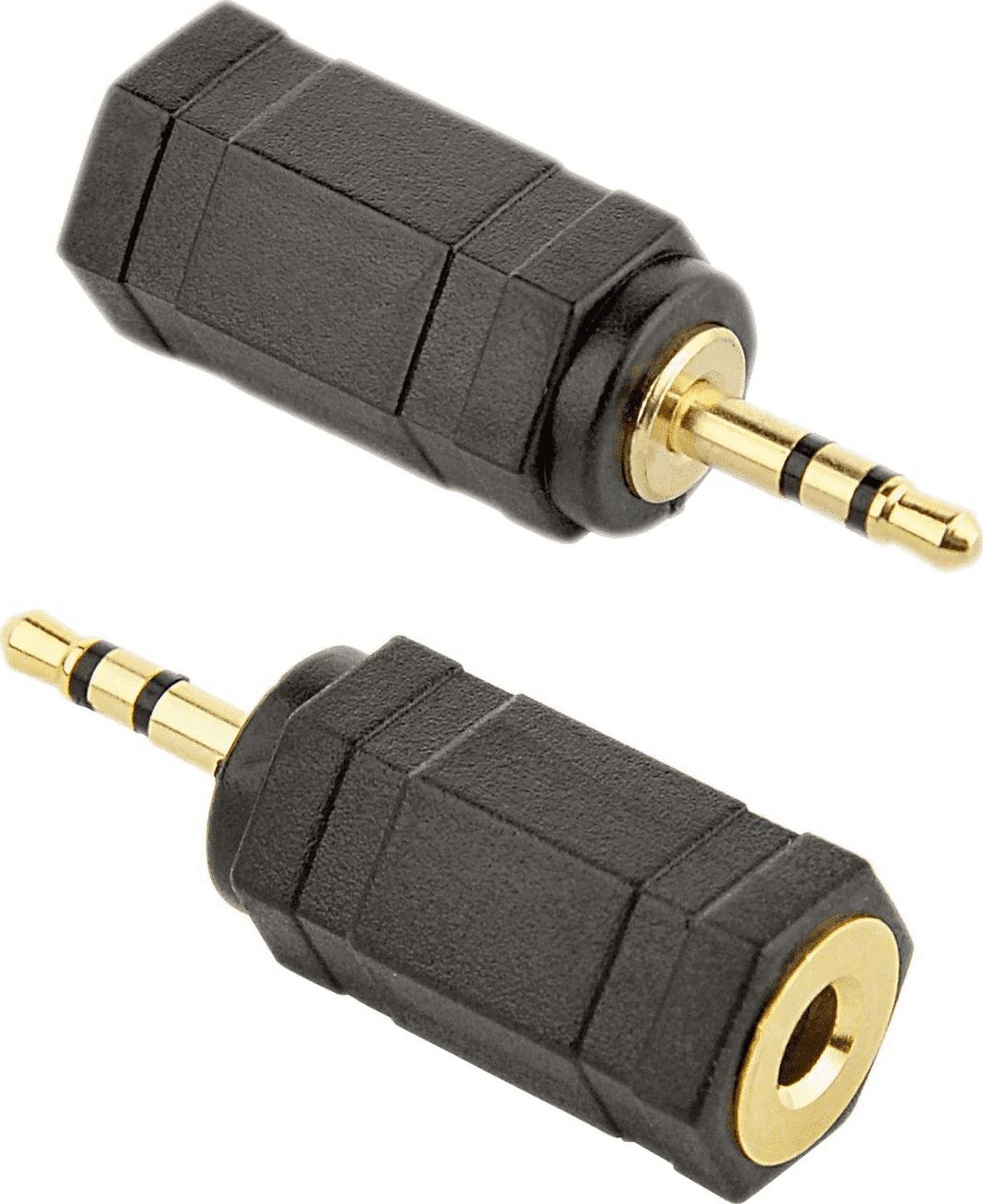 Adapter AV Gembird Jack 2.5mm - Jack 3.5mm czarny (A-3.5F-2.5M)