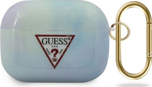 Guess Etui ochronne GUACAPTPUMCGC02 Tie&Dye Collection do AirPods Pro niebieskie