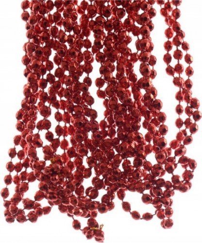 Kaemingk Sznur koralików girlanda na choinkę bordowa 2,7 m