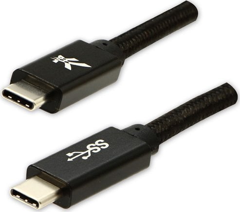 Kabel USB Logo USB-C - USB-C 2 m Czarny
