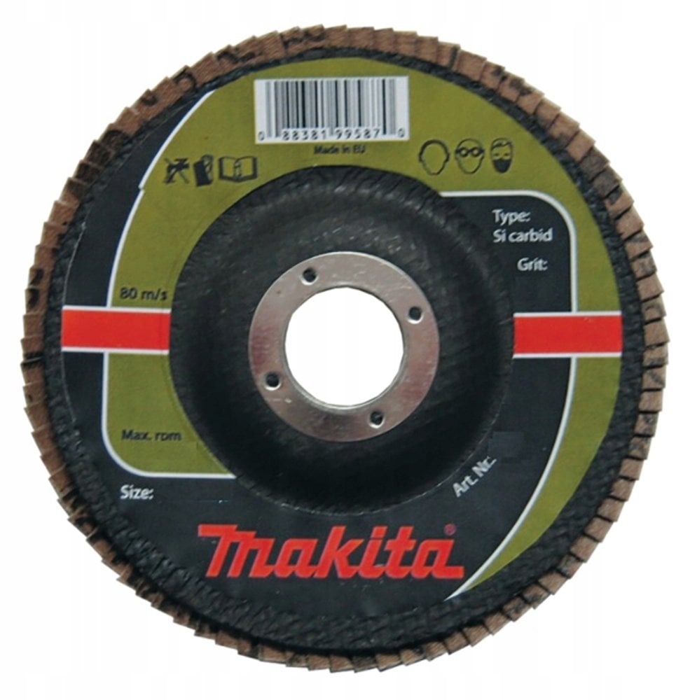 Makita MAKITA ŚCIERNICA LISTKOWA SI CARBID 125x22,23mm P 80 KAMIEŃ, CERAMIKA, TW. SZTUCZNE