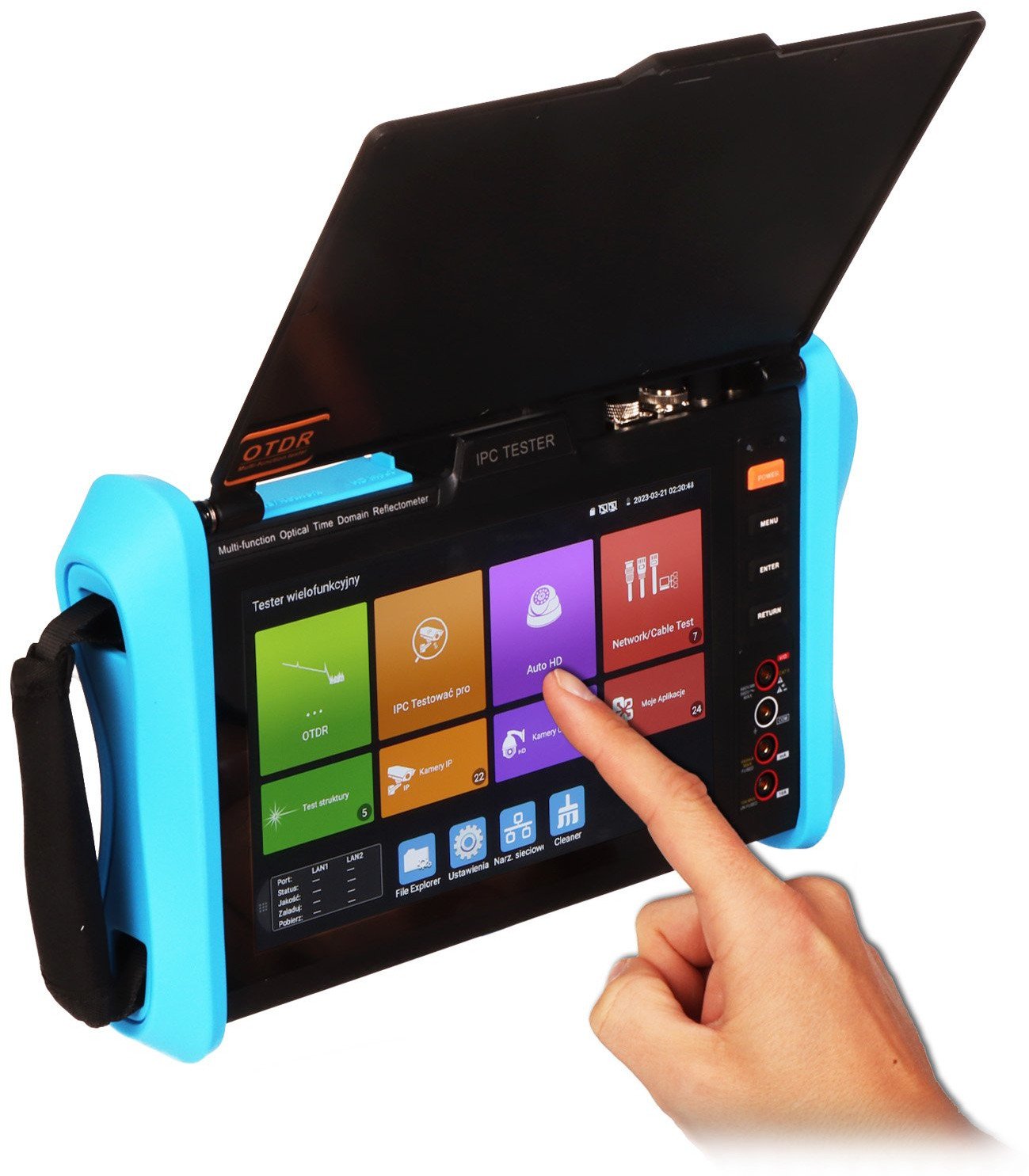 REFLEKTOMETR OPTYCZNY (OTDR) Z TESTEREM CCTV CS-R8-80H