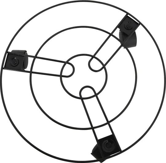 Home It Krukkevogn rund sort galvaniseret