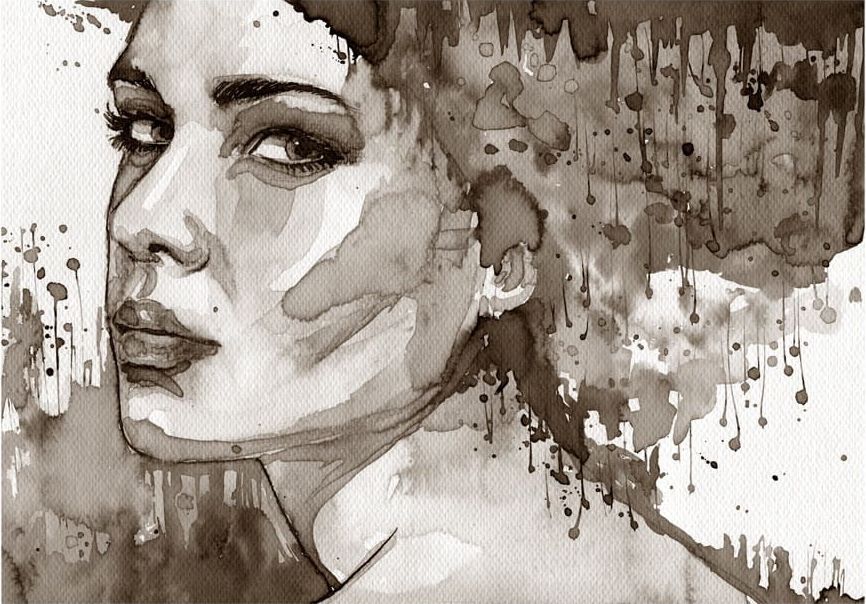 DecoNest Fototapeta - Czarna dama - 400X280