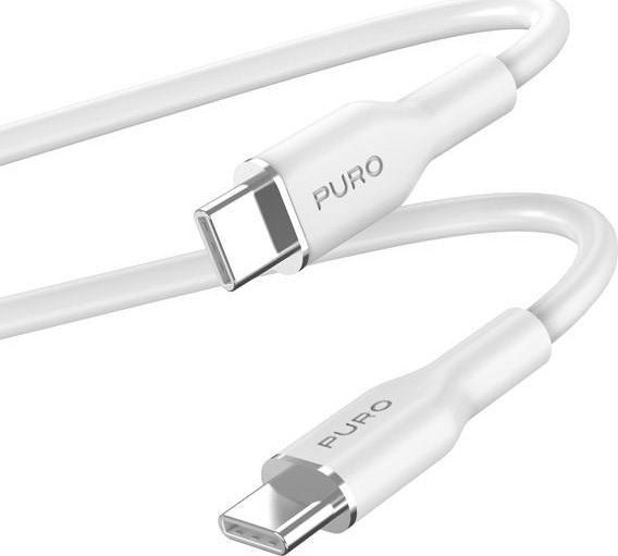 Kabel USB Puro USB-C - USB-C 1.5 m Biały (PUR671)