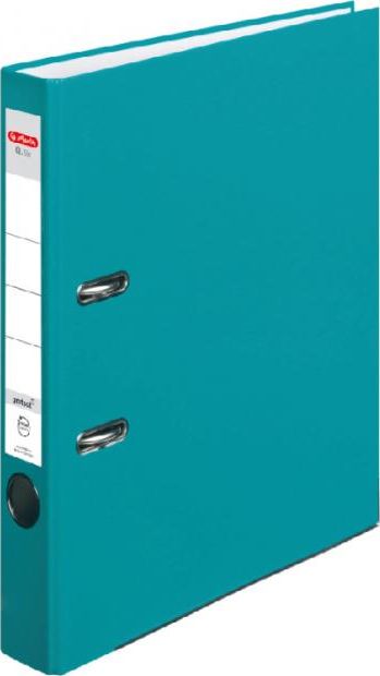 Segregator Herlitz dźwigniowy A4 50mm turkusowy (326797)