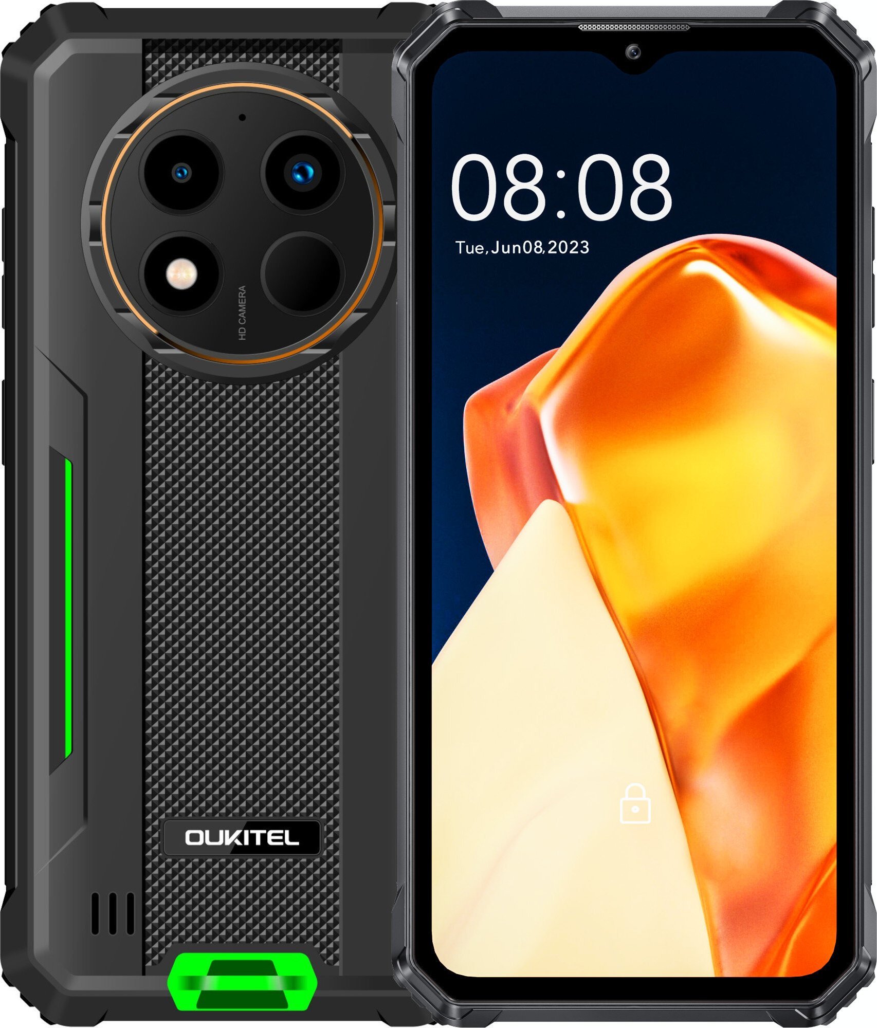 Smartfon Oukitel WP28E 4/64GB Czarno-zielony (WP28E-GN/CHOUT/OL)