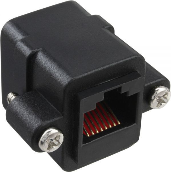 InLine Connector UTP 2x RJ45 żeński do zamocowania (69990X)