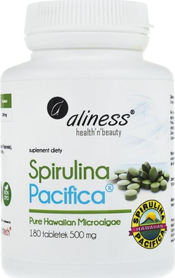 Aliness Aliness Spirulina Hawajska Pacyfica 500 mg - 180 tabletek