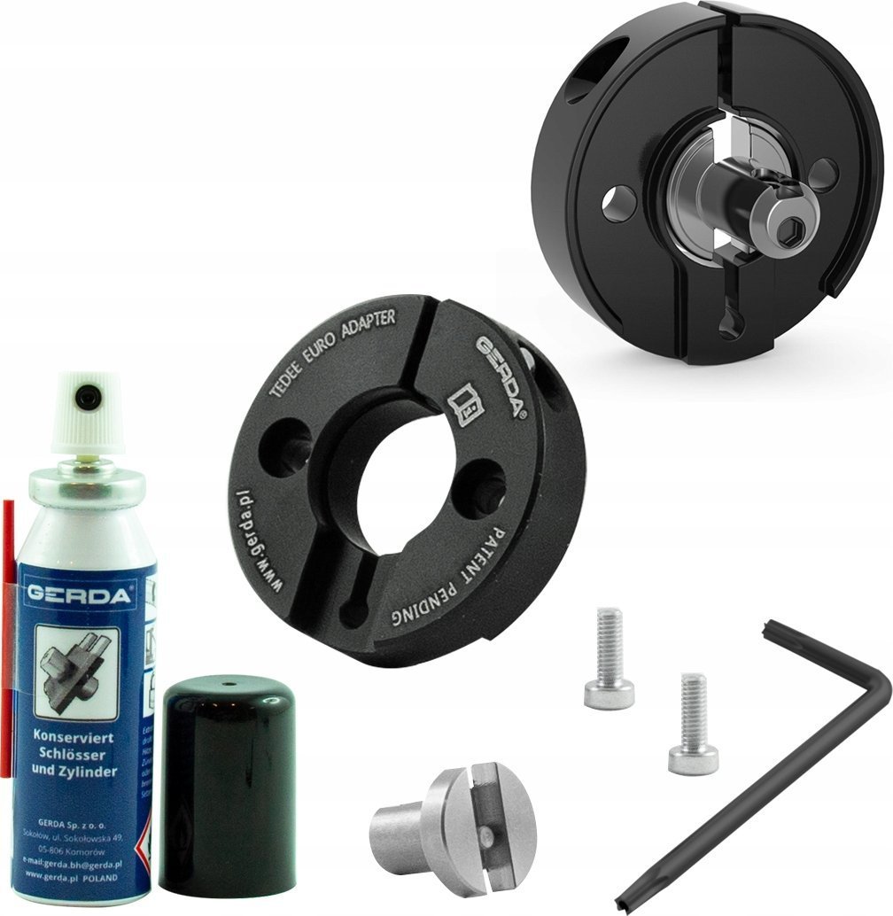 Tedee adapter do drzwi europejskich czarny