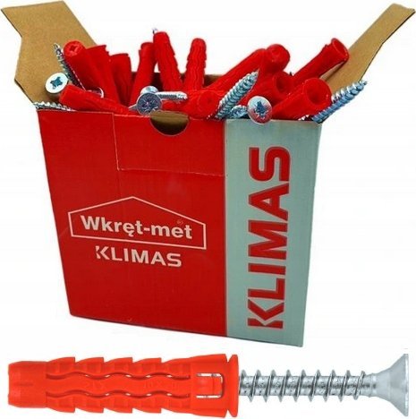 Rawlplug Kołek uniwersalny 10x60/70, wkręt z łbem stożkowym, karton (SFXP-10060070 x 50szt.)