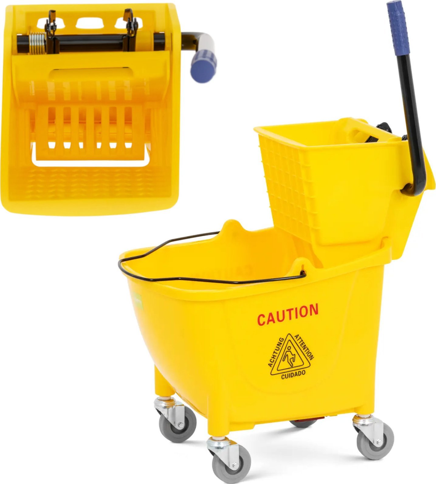 Mop Ulsonix Wózek do sprzątania mycia podłóg z wyżymaczką 32 l Wózek do sprzątania mycia podłóg z wyżymaczką 32 l