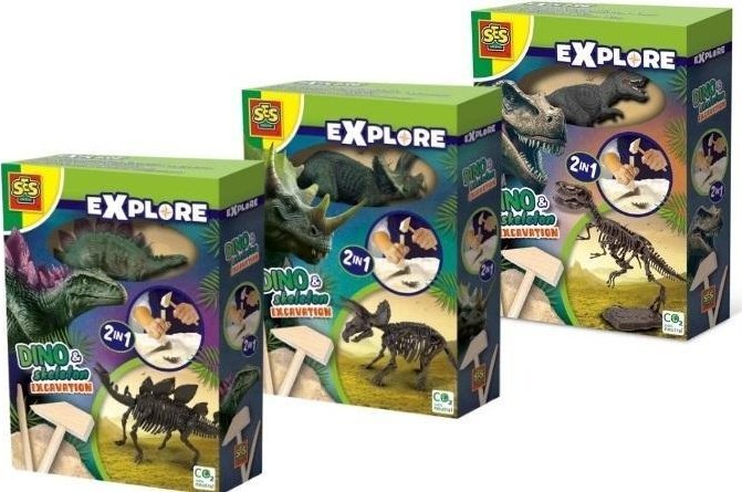 SES SES Wykopaliska dinozaur.i szkiel.2w1 25090 50904