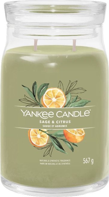Yankee Candle Yankee Candle Signature Sage & Citrus Świeca Duża 567g