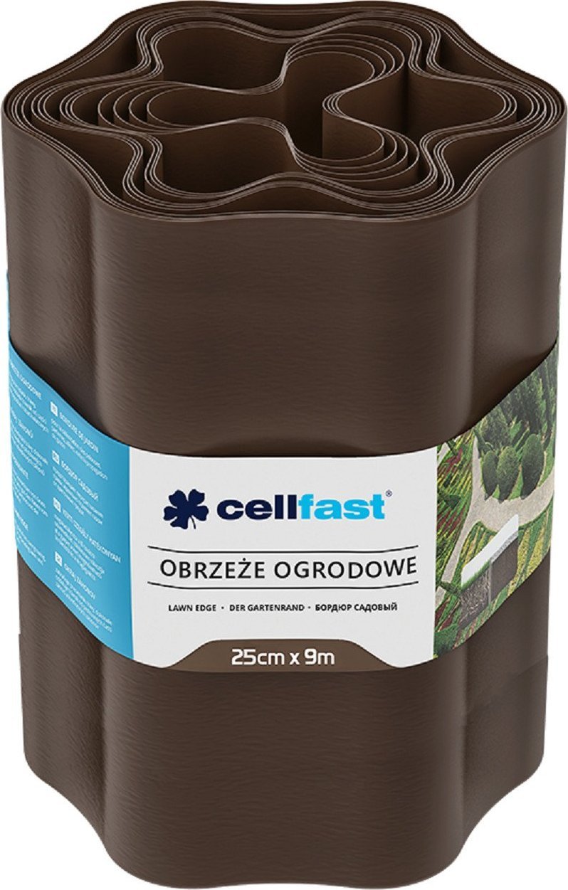 Cellfast Obrzeże ogrodowe 25cm x 9m Cellfast brązowe