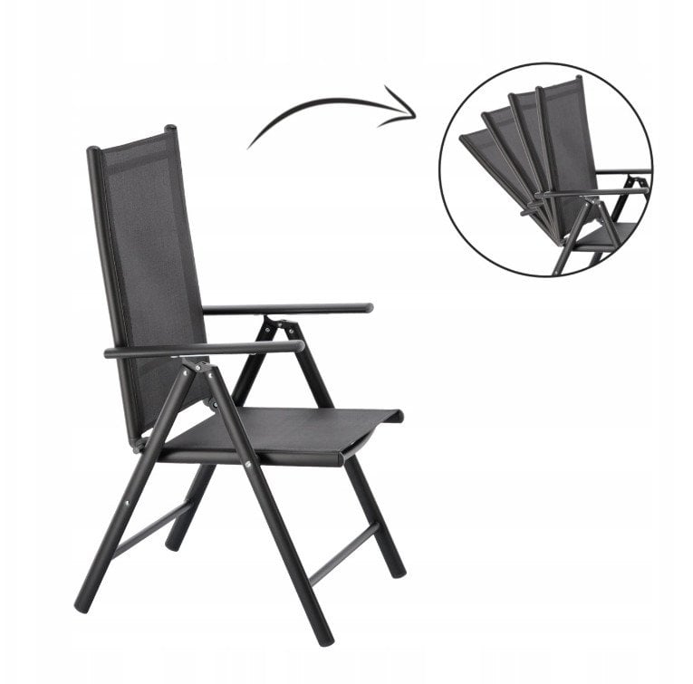 Kėdė Chomik, juoda