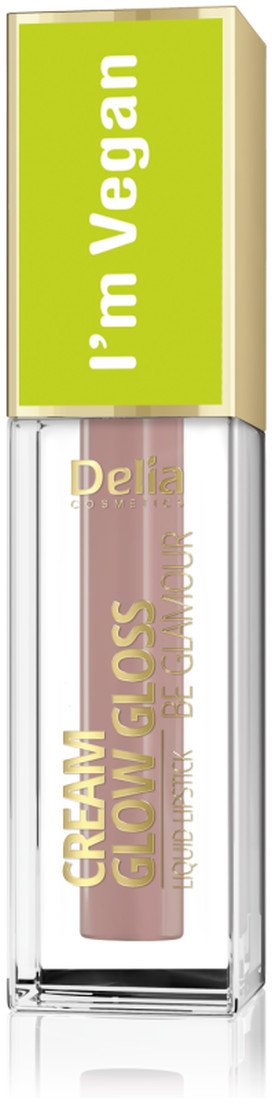 Delia Be Glamour Cream Glow Gloss I'm Vegan Błyszczyk Powiększający Usta Peach Essence (103)