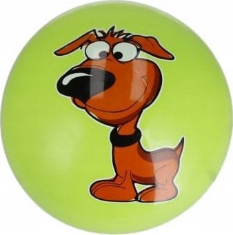 Piłka PVC 230mm Piesek zielona 133831
