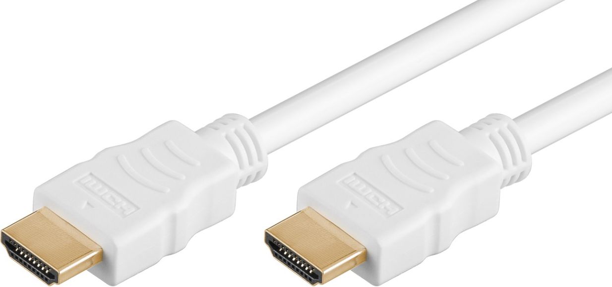 Kabel MicroConnect HDMI - HDMI 0.5m biały (HDM19190.5V1.4W)