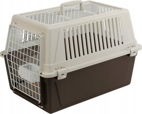 Ferplast Atlas 30 Open - transporter z otwieranym dachem beżowo-czarny [73017099]